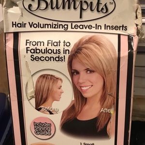 Bumpits Hair Volumizing Leave-In 3 Inserts Comb With Styling Guide As-Seen-On-TV
